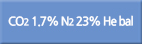 Co2 1.7% N2 23% He bal/co2 1.7% n2 23% he bal/CO25%N234%Hebal/CO2 1.7% N2 23% He bal/혼합가스/믹스가스/mixgas